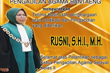 Terima Kasih dan Sukses Ibu Rusni Terima Kasih dan Sukses Ibu Rusni